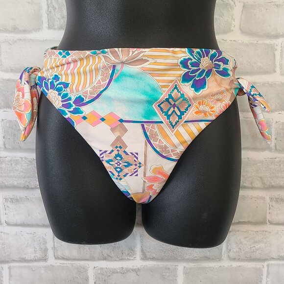 O'neill Womens Zephora Encinitas Bikini Bottom NEW Swim Med Beach Tropical $55 - Picture 1 of 4